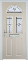 2 Panel 2 Square 1 Arch Elegance Timber Solid Core Door in Cream