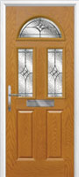 2 Panel 2 Square 1 Arch Elegance Timber Solid Core Door in Oak