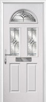 2 Panel 2 Square 1 Arch Elegance Timber Solid Core Door in White