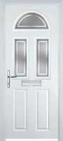 2 Panel 2 Square 1 Arch Enfield Timber Solid Core Door in White