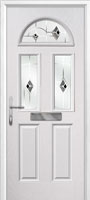 2 Panel 2 Square 1 Arch Murano Timber Solid Core Door in White