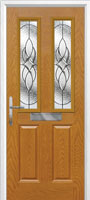 2 Panel 2 Square Elegance Timber Solid Core Door in Oak