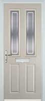 2 Panel 2 Square Enfield Timber Solid Core Door in Cream