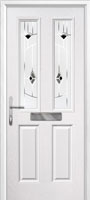 2 Panel 2 Square Murano Timber Solid Core Door in White