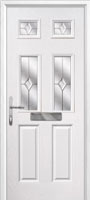 2 Panel 4 Square Classic Timber Solid Core Door in White