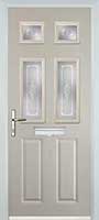 2 Panel 4 Square Staxton Timber Solid Core Door in Cream
