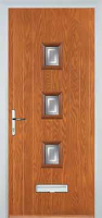3 Square (centre) Enfield Timber Solid Core Door in Oak
