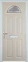 4 Panel 1 Arch Enfield Timber Solid Core Door in Cream