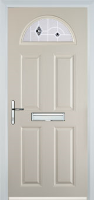 4 Panel 1 Arch Murano Timber Solid Core Door in Cream