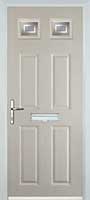 4 Panel 2 Square Enfield Timber Solid Core Door in Cream