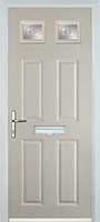 4 Panel 2 Square Staxton Timber Solid Core Door in Cream