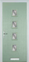 4 Square (centre) Enfield Timber Solid Core Door in Chartwell Green