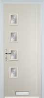 4 Square (off set) Staxton Timber Solid Core Door in Cream