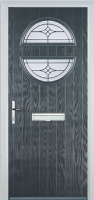 Circle Elegance Timber Solid Core Door in Anthracite Grey