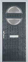 Circle Enfield Timber Solid Core Door in Anthracite Grey