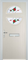 Circle English Rose Timber Solid Core Door in Cream