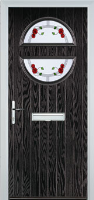 Circle Mackintosh Rose Timber Solid Core Door in Black Brown