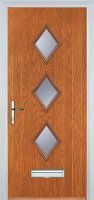 Diamond 3 Timber Solid Core Door in Oak