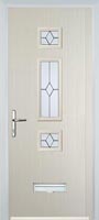 Mid 3 Square Classic Timber Solid Core Door in Cream