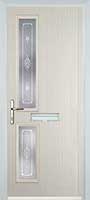 Twin Square Staxton Timber Solid Core Door in Cream