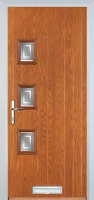 3 Square (off set) Enfield Composite Front Door in Oak