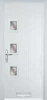 3 Square (off set) Enfield Composite Front Door in White