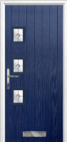 3 Square (off set) Finesse Composite Front Door in Dark Blue