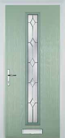 Cottage Long (centre) Classic Composite Front Door in Chartwell Green