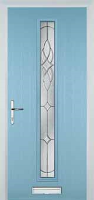 Cottage Long (centre) Elegance Composite Front Door in Duck Egg Blue