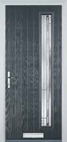 Cottage Long (off set) Matrix Composite Front Door in Anthracite Grey