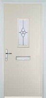 1 Square Finesse Composite Front Door in Cream