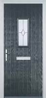 1 Square Classic Composite Front Door in Anthracite Grey