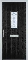 1 Square Clarity Composite Front Door in Black
