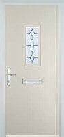 1 Square Clarity Composite Front Door in Cream