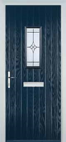 1 Square Elegance Composite Front Door in Dark Blue