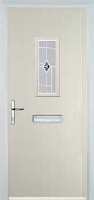 1 Square Murano Composite Front Door in Cream
