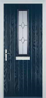 Mid Square (centre) Classic Composite Front Door in Dark Blue