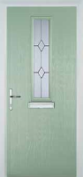 Mid Square (centre) Classic Composite Front Door in Chartwell Green