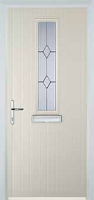 Mid Square (centre) Classic Composite Front Door in Cream