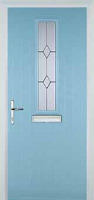 Mid Square (centre) Classic Composite Front Door in Duck Egg Blue