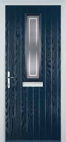 Mid Square (centre) Enfield Composite Front Door in Dark Blue