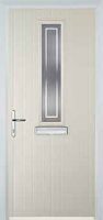 Mid Square (centre) Enfield Composite Front Door in Cream