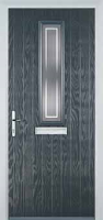 Mid Square (centre) Enfield Composite Front Door in Anthracite Grey