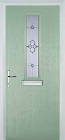 Mid Square (centre) Finesse Composite Front Door in Chartwell Green