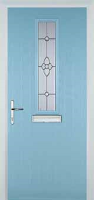 Mid Square (centre) Finesse Composite Front Door in Duck Egg Blue