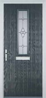 Mid Square (centre) Finesse Composite Front Door in Anthracite Grey