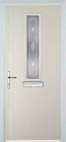 Mid Square (centre) Staxton Composite Front Door in Cream