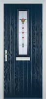 Mid Square (centre) Fleur Composite Front Door in Dark Blue