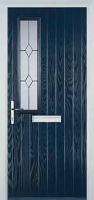 Mid Square (off set) Classic Composite Front Door in Dark Blue