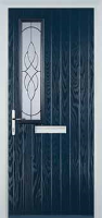 Mid Square (off set) Elegance Composite Front Door in Dark Blue